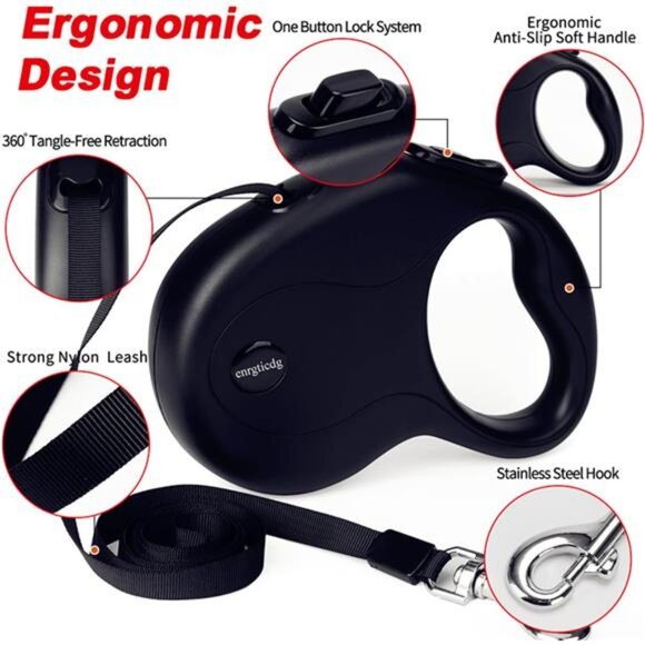 16Ft Retractable Dog Leash,Light Weight Leash for Small to Medium Dogs/Cats Up - Picture 4 of 8